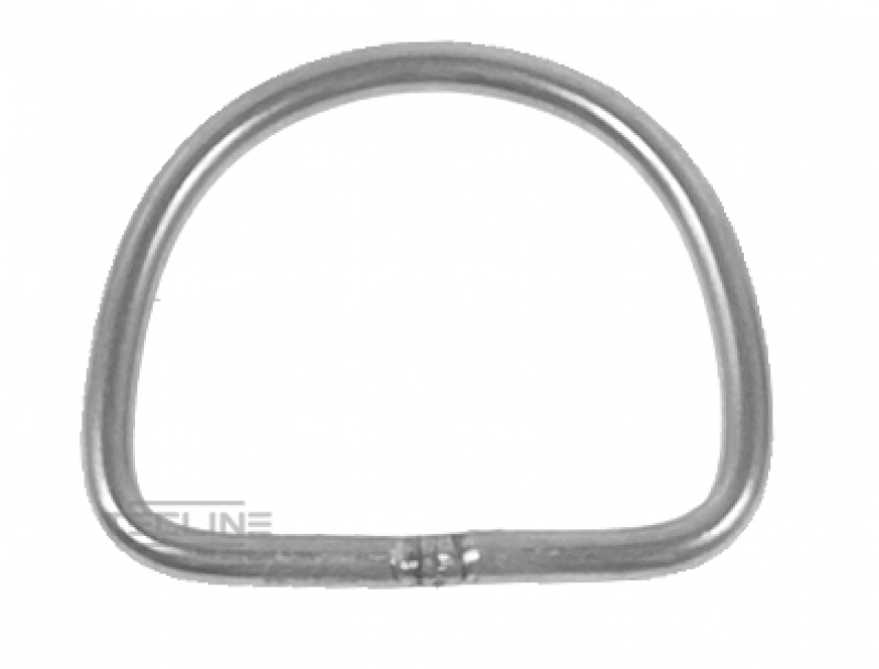 SS straight D-ring