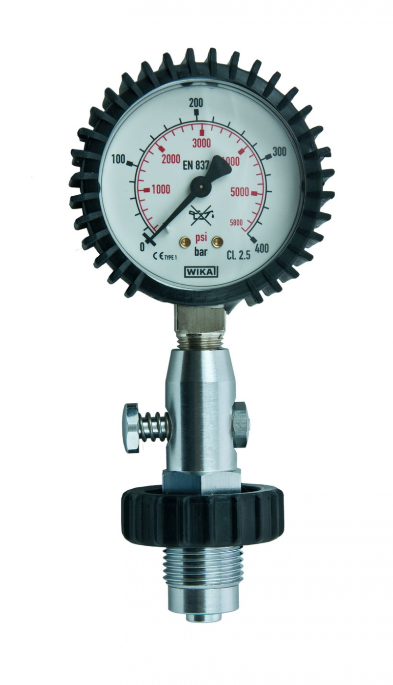 cylinder pressure testing gauge 300bar