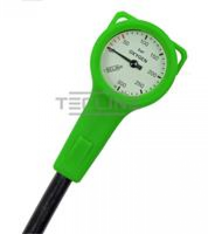 MANO 52mm oxygene, capot vert + tuyau caoutchouc 15cm