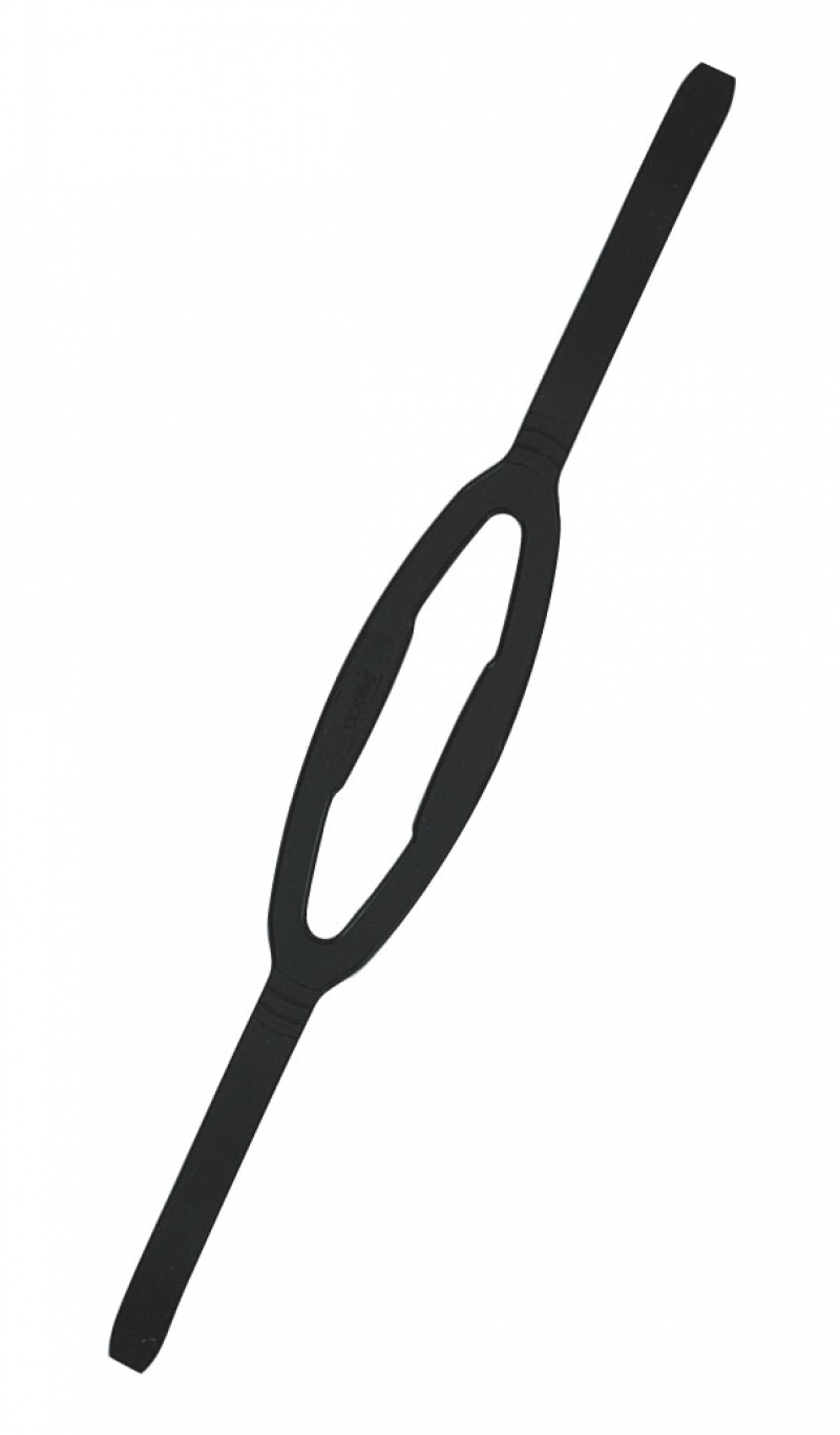 silicone mask strap black