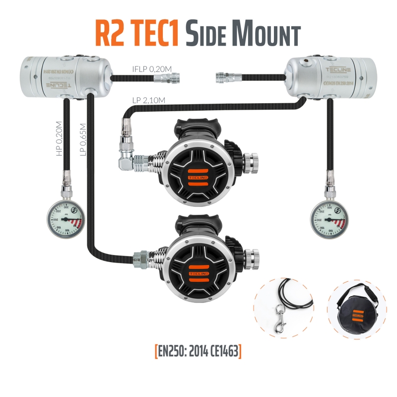 detendeur R2-TEC1 SIDEMOUNT SET