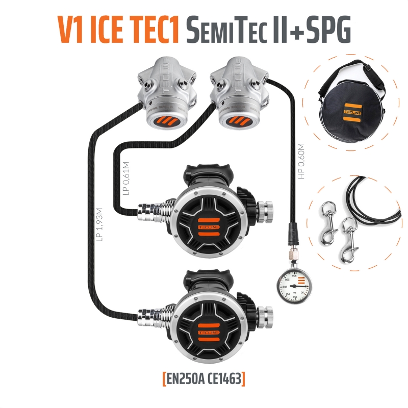 detendeur V1-TEC1 semi-tec 2 SET