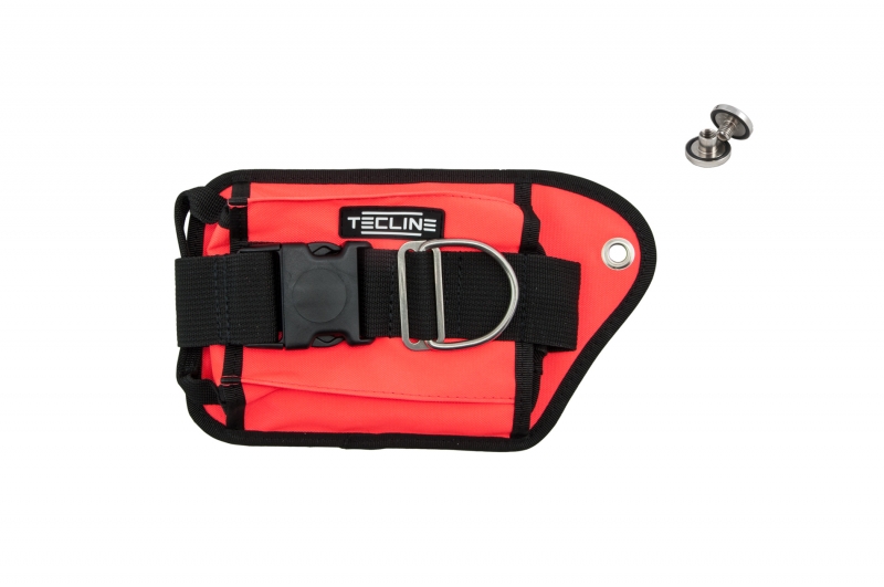 Poche a plombs GRAND GAUCHE ORANGE, boulon INOX inclus