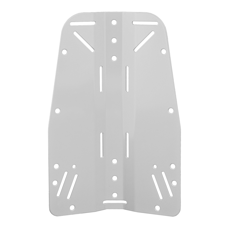 Plaque dorsale ALUMINIUM BLANC 3mm