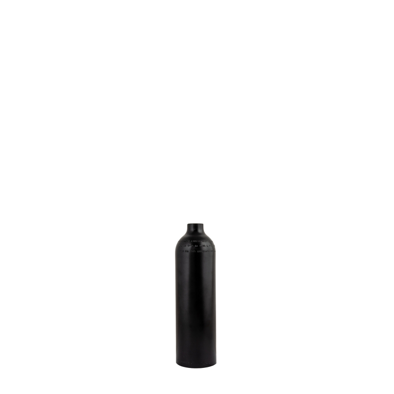Alu tank 0,85 L 200 bar, Luxfer, tank only, black - Military Line