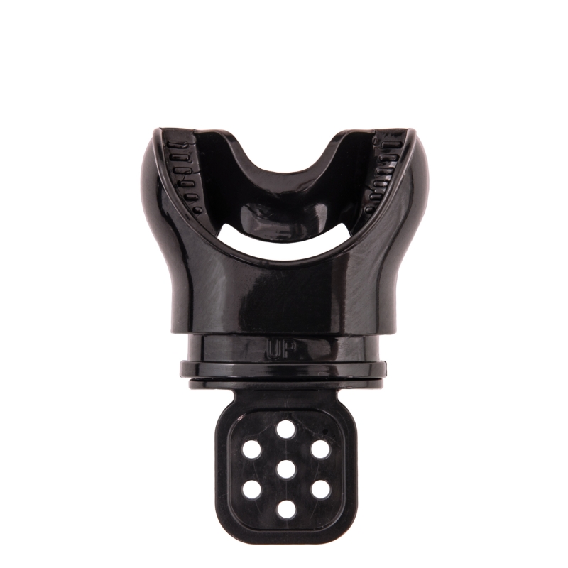 Mouthpiece for regulator, thermoformable, anatomic - black