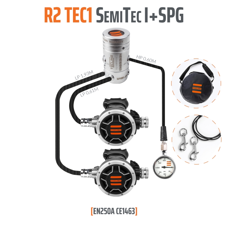 detendeur R2-TEC1 Semitec 1 set avec mano
