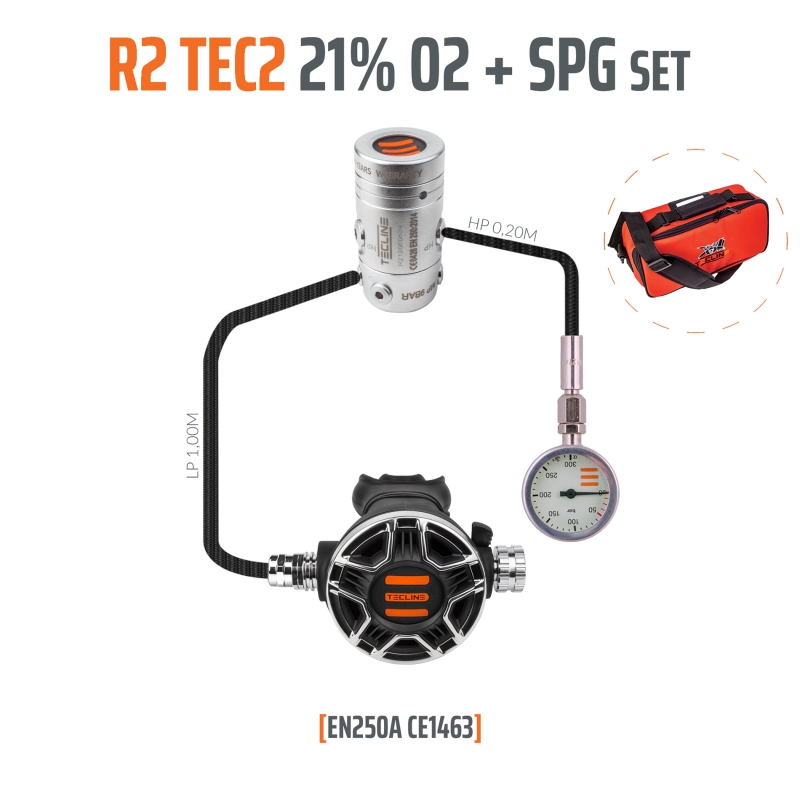Detendeur R2-TEC G5/8 set avec mano