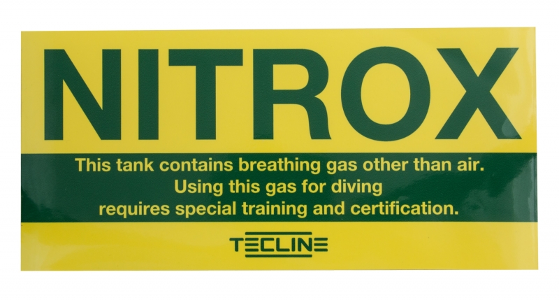 autocollant NITROX (14 x 30 cm)