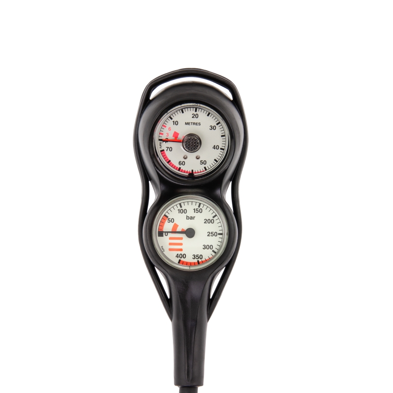 CONSOLE EVO II, SPG 52 MM, SCALE 400 BAR + DEPTHGAUGE, HP HOSE 80 CM