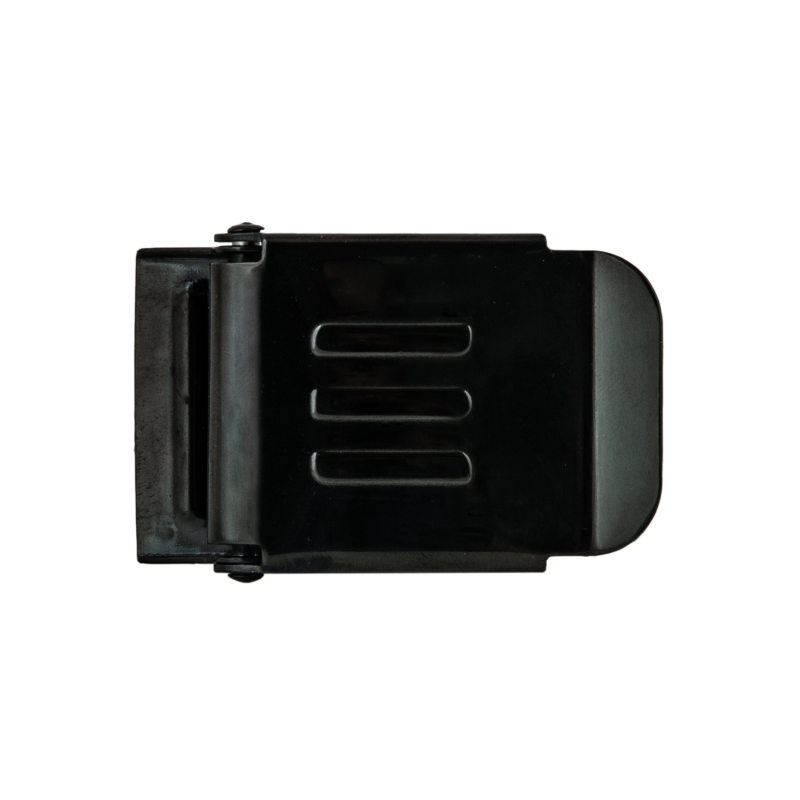 SS belt buckle 50 mm with logo E, black - Military Line