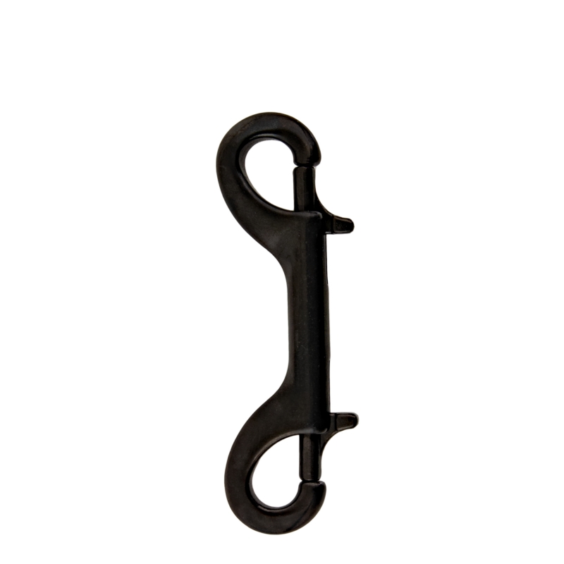 SS double ender snap 100 mm, black - Military Line