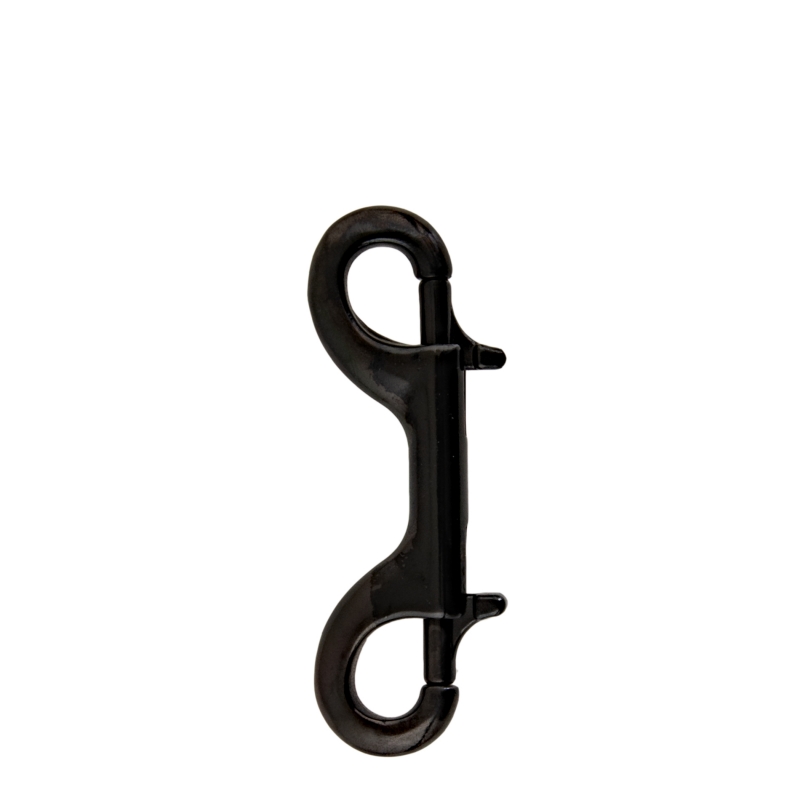 SS double ender snap 90 mm, black - Military Line