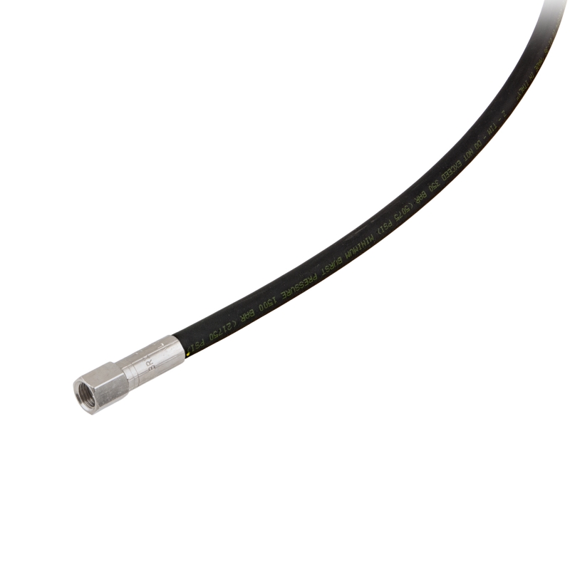 HP hose 1,20 m black, rubber