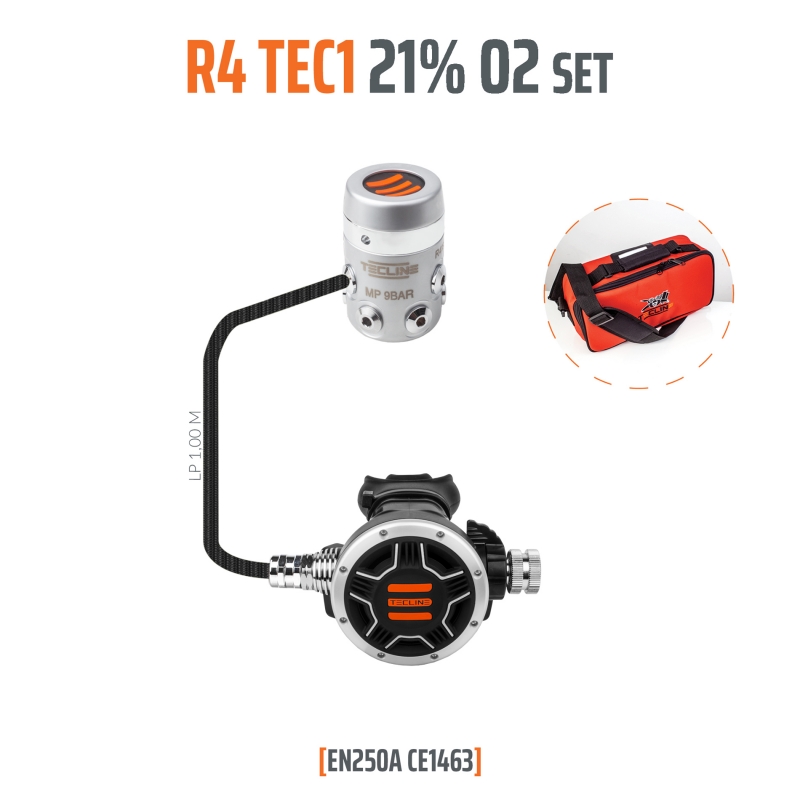 Regulator R4 TEC1 21% O2 G5/8, stage set