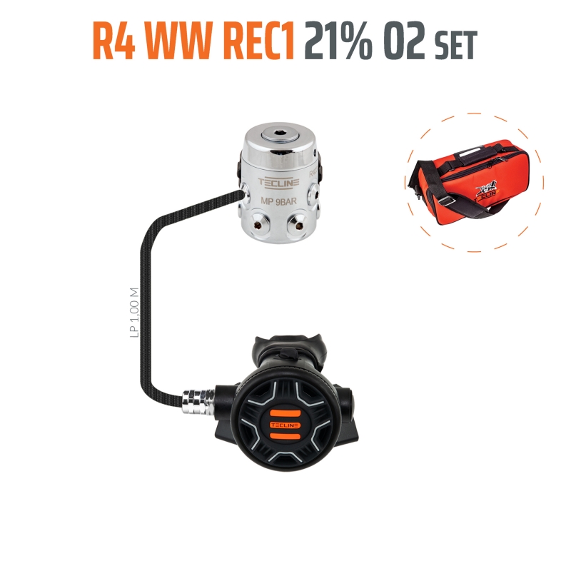 Regulator R4 WW - REC1 21% O2 G5/8, stage set - EN250A > 10°C