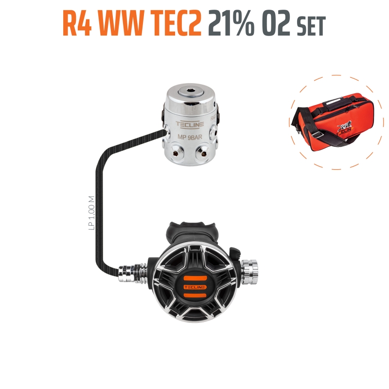 Regulator R4 WW TEC2 21% O2 G5/8, stage set - EN250A > 10°C