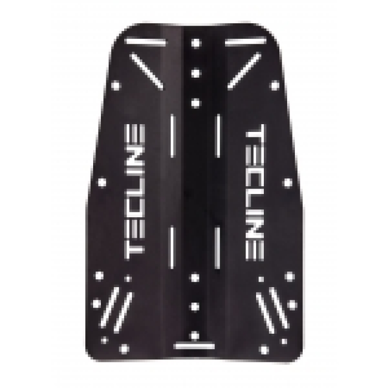 Plaque dorsale ALUMINIUM NOIR 3mm