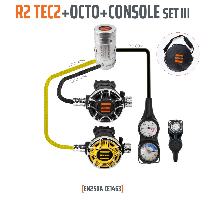 Regulator R2 TEC2 set III with octo and 3 elements console