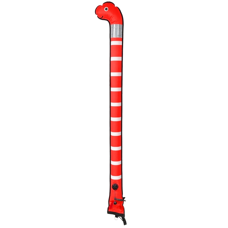 Closed buoy Sea Snake 15/180 cm, OPR valve, metal oral valve - orange