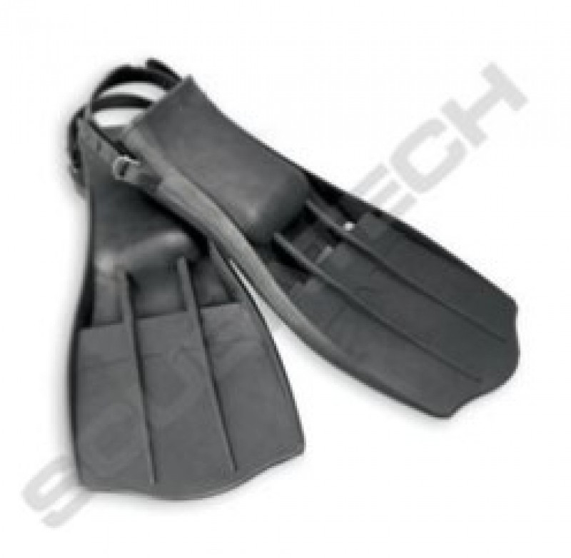 Palmes JETFINS NOIR avec sangle caoutchouc L