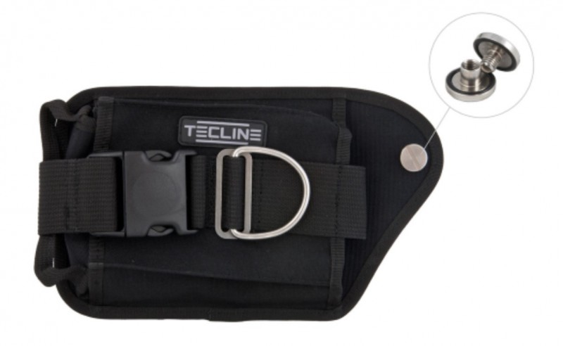 Poche a plombs DOUBLE GAUCHE NOIR, boulon inclus