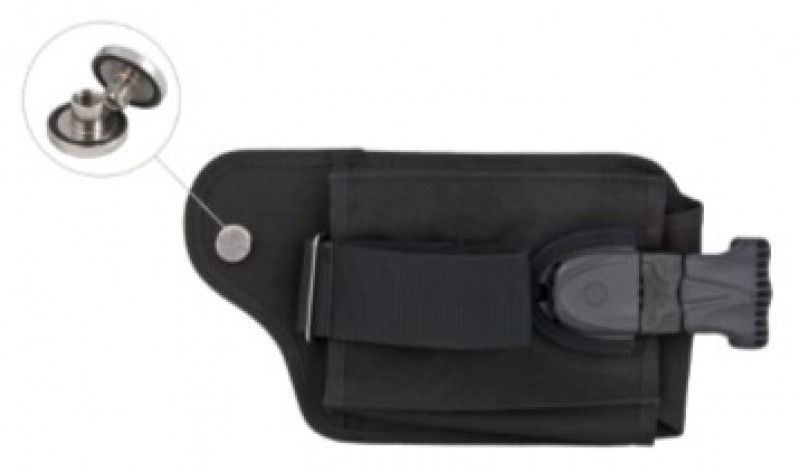 Poche a plombs BOUCLE RAPIDE DROITE NOIR, boulon inclus