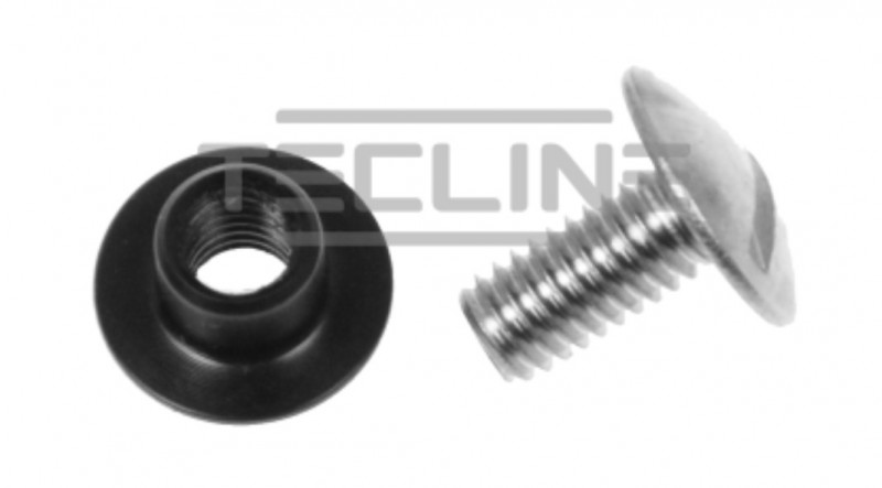 Boulon inox avec ecrou delrin LONG