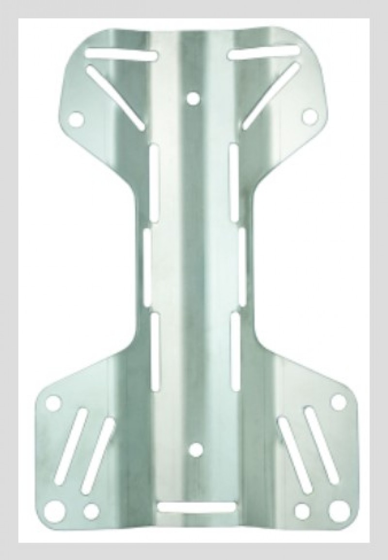 Plaque dorsale INOX 3mm MINI modele-H